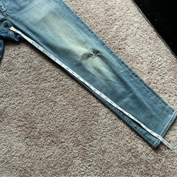 Lucky Brand Sweet Crop Medium Wash Distressed Jeans Size 4 - Picture 10 of 12
